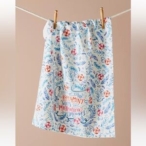 Anthropologie Dishtowel LILY VAL Candy PEPPERMINT WISHES Marshmallow Dreams NWT